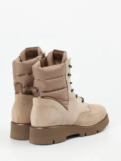 – Winter-Stiefelette aus Veloursleder Sandbeige-Piedi Nudi Hot