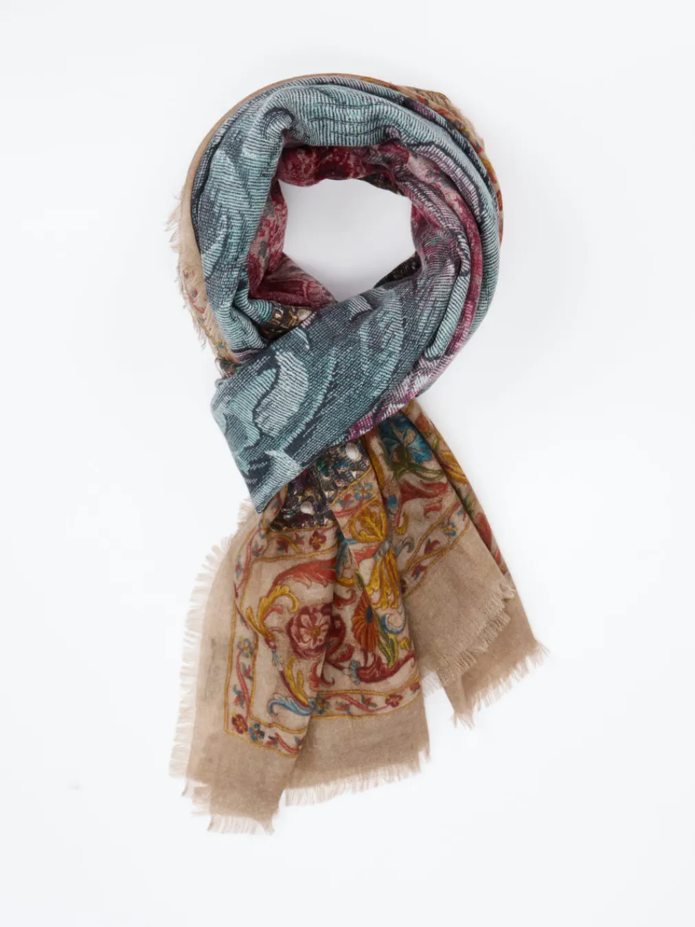 – Schal aus Kaschmir mit Blumenmuster-Pierre-Louis Mascia Online