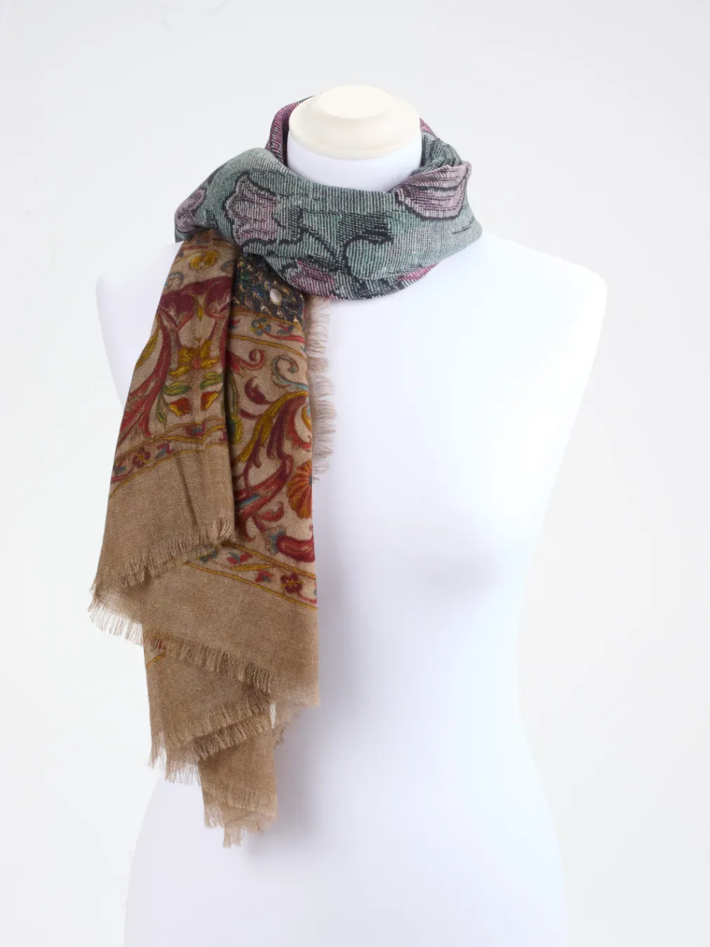 – Schal aus Kaschmir mit Blumenmuster-Pierre-Louis Mascia Online