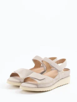– Komfortsandalen aus Veloursleder-Piesanto Discount