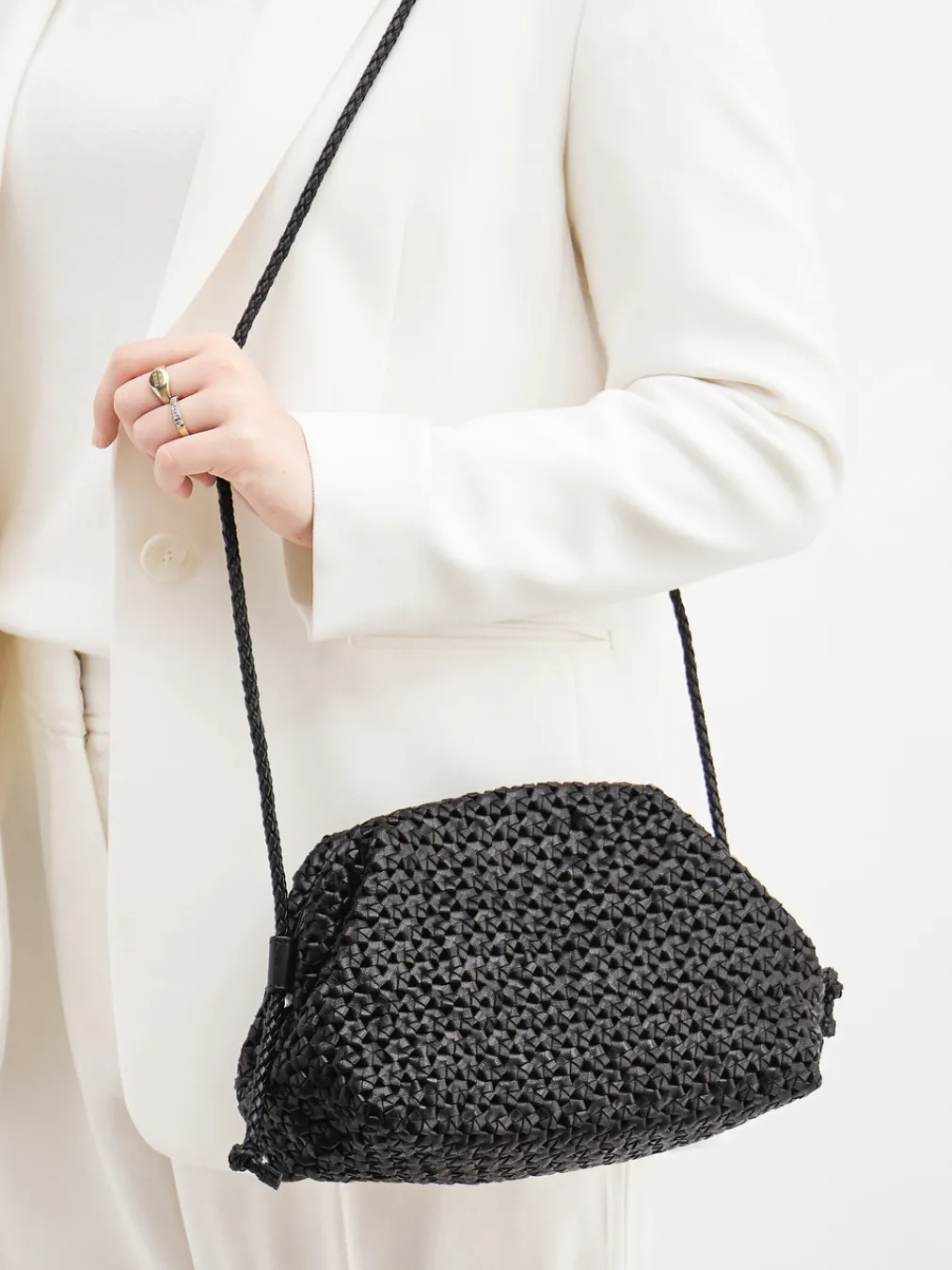 – Abendtasche aus Flechtleder-Pons Quintana Hot