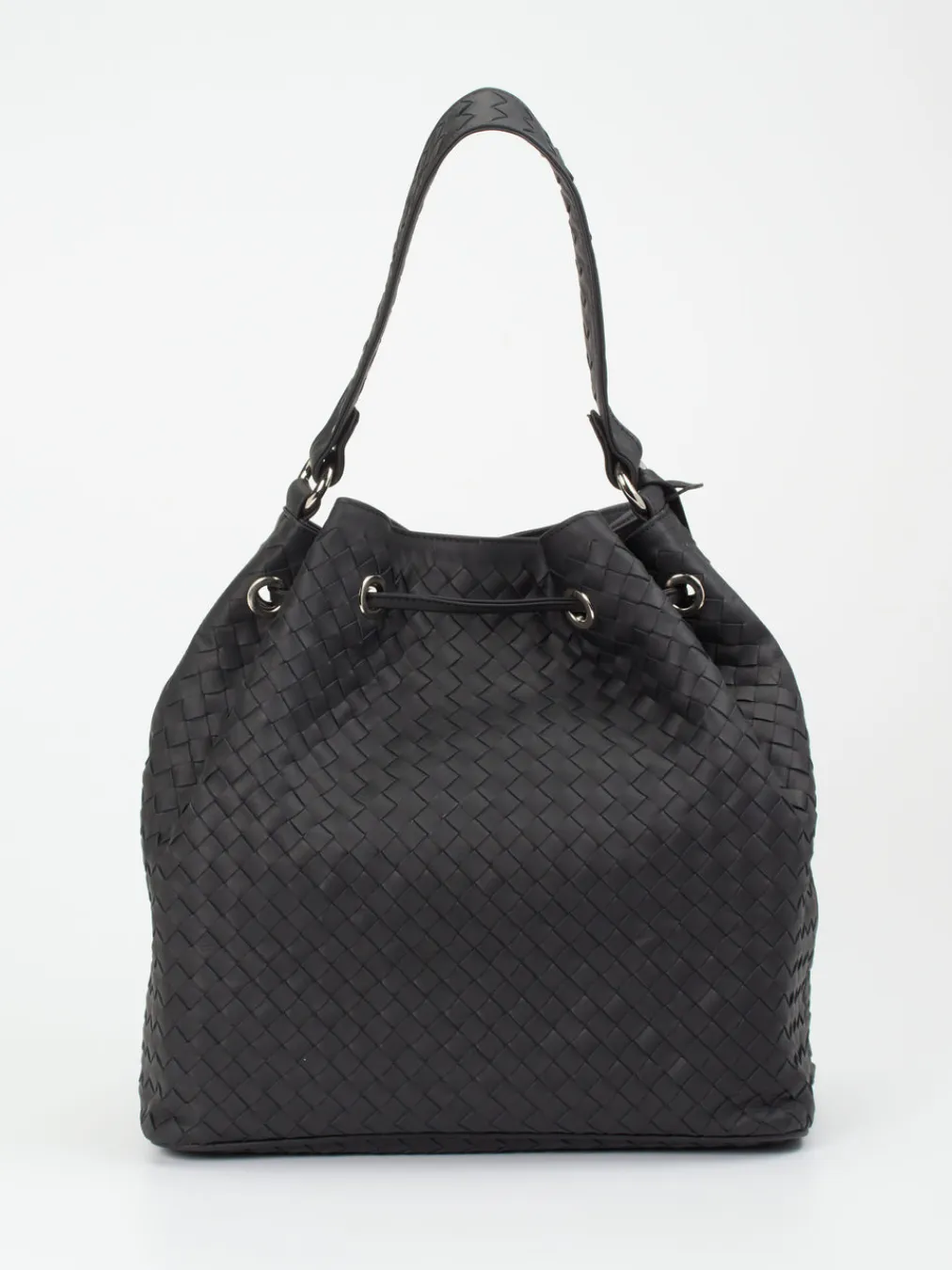 – Bucket Bag aus Flechtleder-Pons Quintana Sale