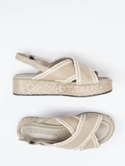 – Keilsandalette aus Flechtleder-Pons Quintana Online