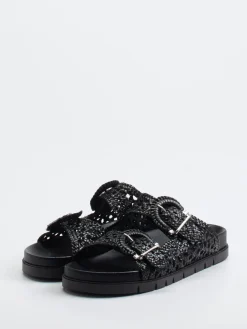 – Pantolette aus Flechtleder-Pons Quintana New