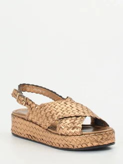 – Plateau-Sandalen aus Flechtleder kupfer-Pons Quintana Clearance