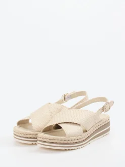 – Plateau-Sandalette aus Ziegenleder creme-Pons Quintana