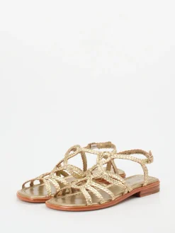 – Sandalen aus Metallic-Leder farben-Pons Quintana Best