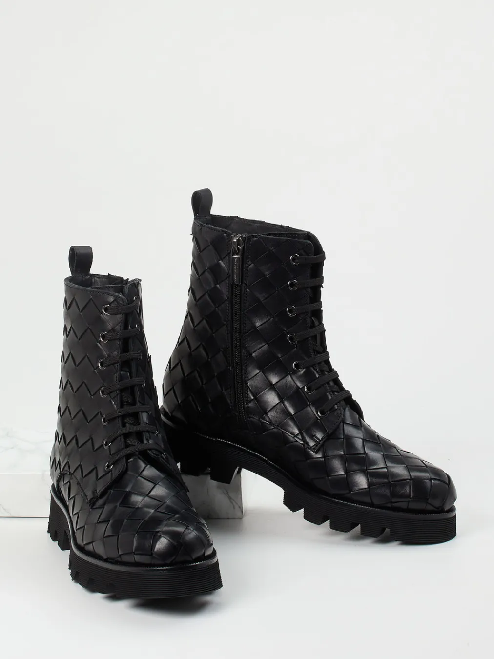 – Schnürboots aus Flechtleder-Pons Quintana Sale