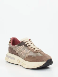 – Chunky Sneaker aus Veloursleder taupe-Premiata Clearance