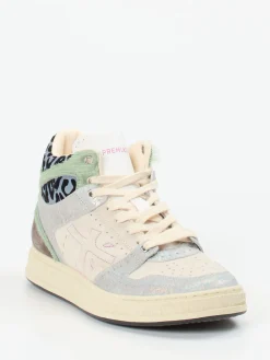 – Mid-Top Sneaker aus Veloursleder creme-Premiata New