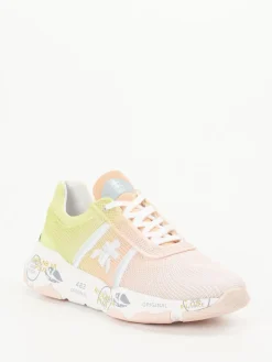 – Sneaker aus Mesh und Nylon pfirsichrosa-Premiata Hot