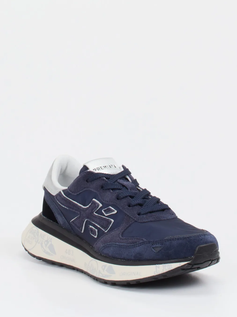 – Sneaker aus Veloursleder und Nylon-Premiata