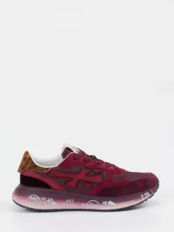 – Sneaker aus Veloursleder in Burgunder-Premiata Discount