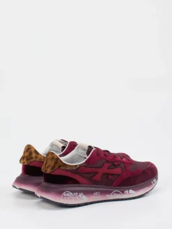 – Sneaker aus Veloursleder in Burgunder-Premiata Discount