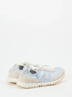 – Sneaker aus Veloursleder und Nylon hell-Premiata Discount