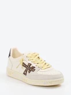 – Sneaker aus Velourleder in Cremeweiß-Premiata Clearance