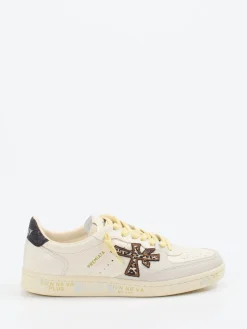 – Sneaker aus Velourleder in Cremeweiß-Premiata Clearance