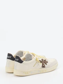 – Sneaker aus Velourleder in Cremeweiß-Premiata Clearance