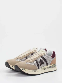 – Sneaker aus Veloursleder und Pailletten-Mesh-Premiata Hot