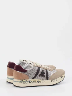 – Sneaker aus Veloursleder und Pailletten-Mesh-Premiata Hot