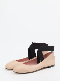 – Ballerinas aus Kalbleder Hell-Pretty Ballerinas Online