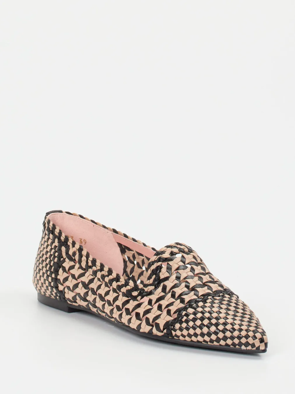 – Loafer aus geflochtenem Lammleder-Pretty Ballerinas Sale