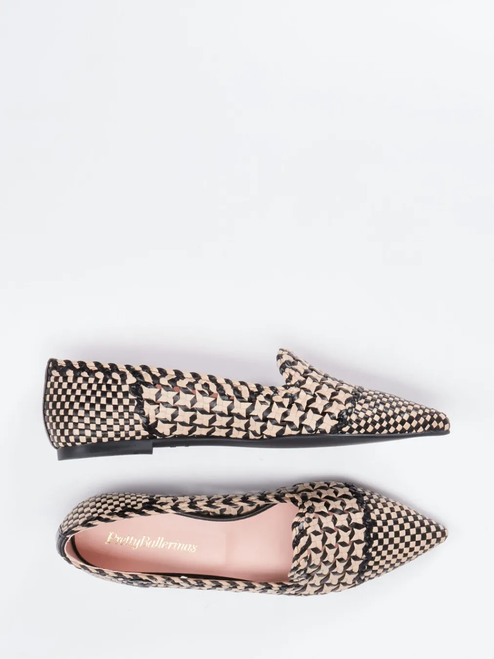 – Loafer aus geflochtenem Lammleder-Pretty Ballerinas Sale