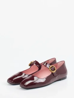 – Mary Janes aus Lackleder Bordeaux-Pretty Ballerinas Hot