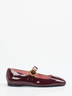– Mary Janes aus Lackleder Bordeaux-Pretty Ballerinas Hot