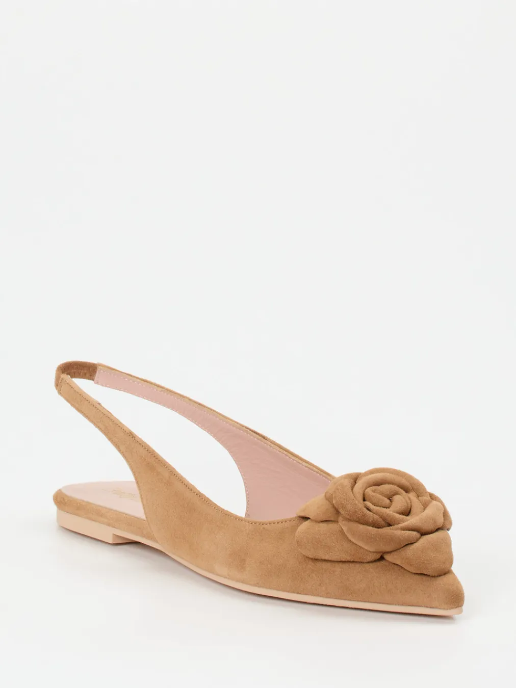 – Slingback-Ballerinas aus Veloursleder-Pretty Ballerinas Discount