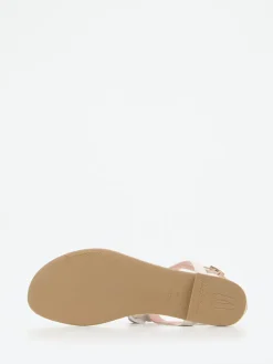 – Zehentrenner aus Lammleder Cremeweiß-Pretty Ballerinas Online