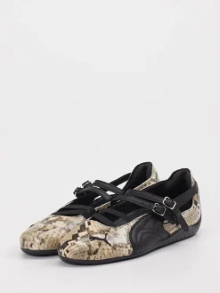 – Mary Jane Ballerinas aus Leder Snake-Optik-Puma Online