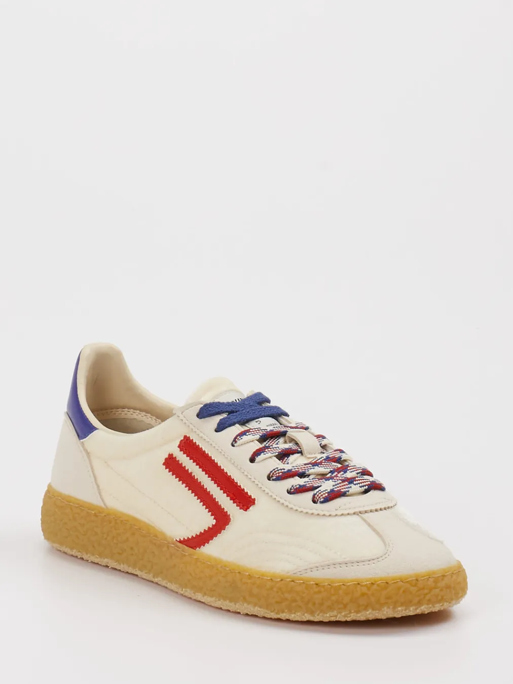 – Retro-Sneaker aus Veloursleder und Textil-Puraai
