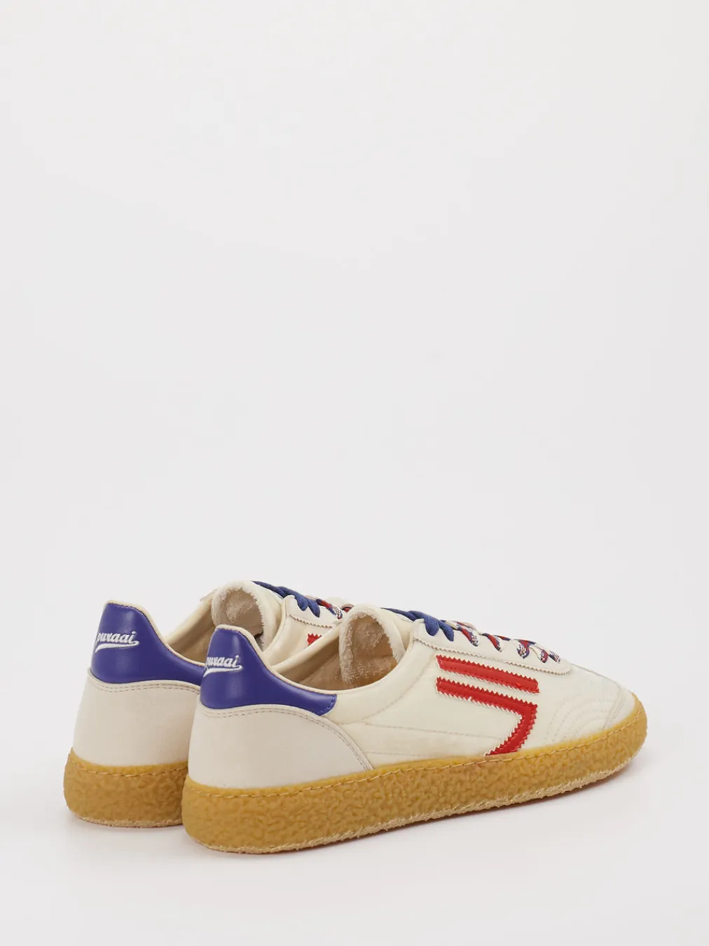 – Retro-Sneaker aus Veloursleder und Textil-Puraai