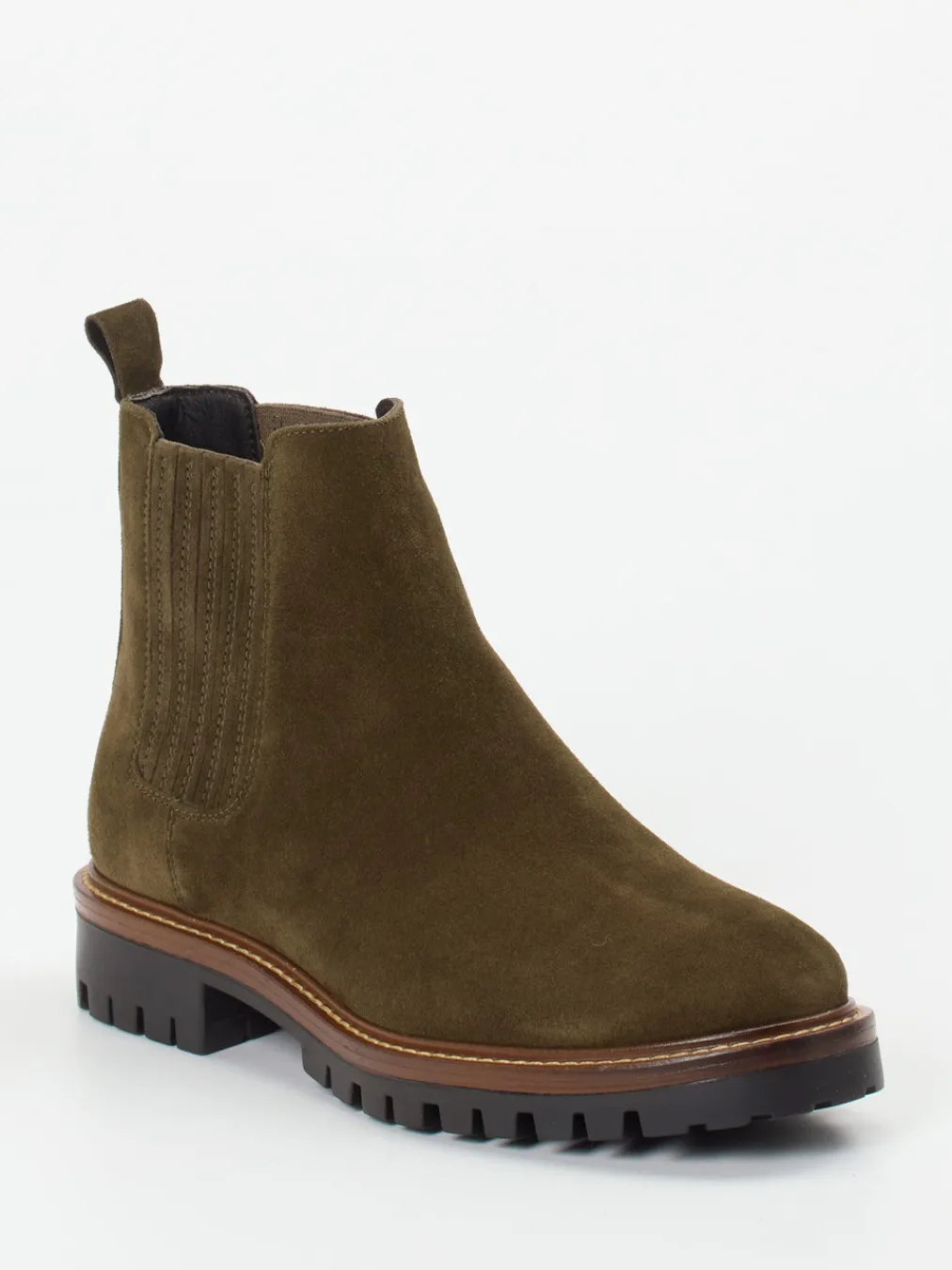 – Chelsea Boots aus Veloursleder oliv-Ralph Harrison Best