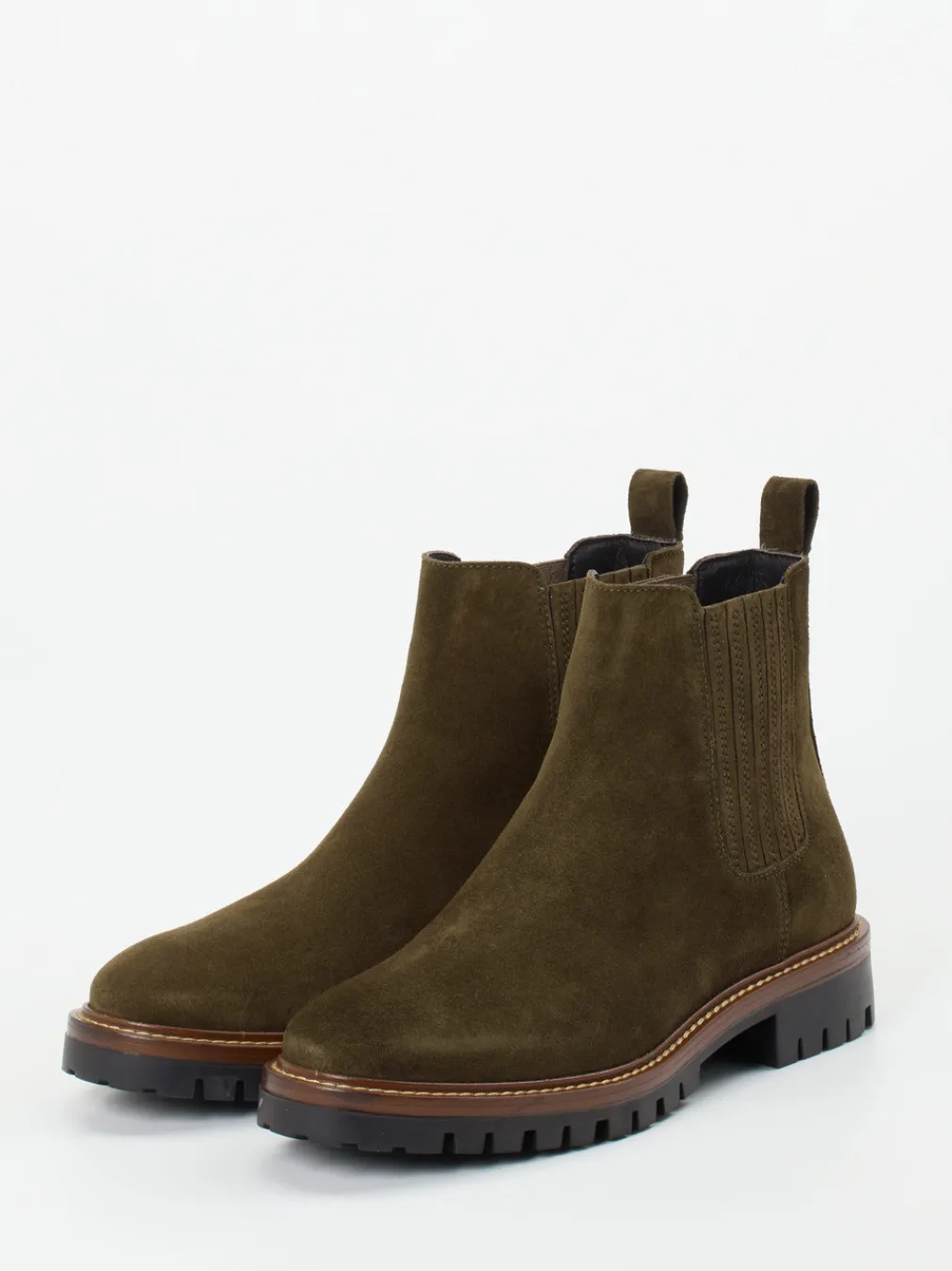 – Chelsea Boots aus Veloursleder oliv-Ralph Harrison Best