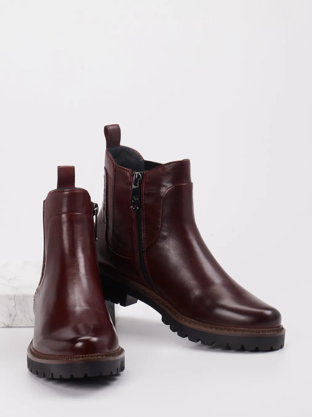 – Chelsea Boots aus Lammleder Bordeaux-Ralph Harrison Sale