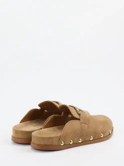 – Clogs aus Veloursleder in Karamell-Ralph Harrison Best