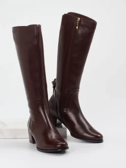 – Kniestiefel aus Lammleder Dunkel-Ralph Harrison Best