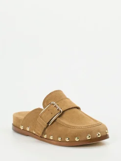 – Loafer-Mules aus Veloursleder Sandbeige-Ralph Harrison Sale