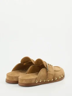 – Loafer-Mules aus Veloursleder Sandbeige-Ralph Harrison Sale