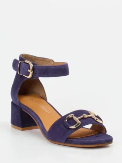 – Sandaletten aus Nubukleder dunkelviolett-Ralph Harrison Online