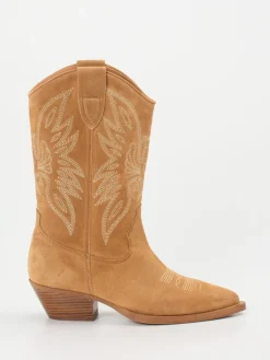 – Westernstiefel aus Veloursleder cognac-Ralph Harrison Clearance