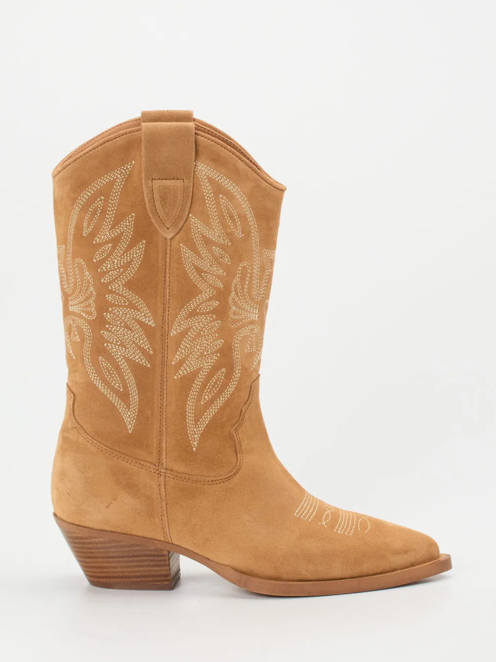 – Westernstiefel aus Veloursleder cognac-Ralph Harrison Clearance