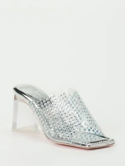 – High Heels aus Metallic mit Stsbesatz-RAS New