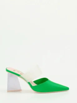 – Mules aus Kalbleder mit transparentem Riemen-RAS Online