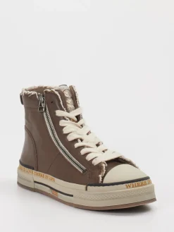 – High-Top Sneaker aus Leder altrosa-Rebecca White Online