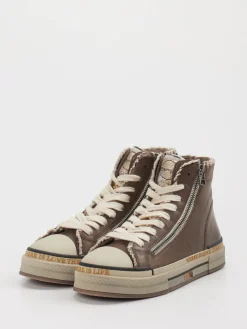 – High-Top Sneaker aus Leder altrosa-Rebecca White Online