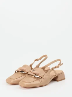 – Slingpumps aus Lammleder braun-Regarde Le Ciel Best