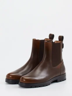 – Chelsea Boots aus Kalbleder Dunkel-Santoni Hot